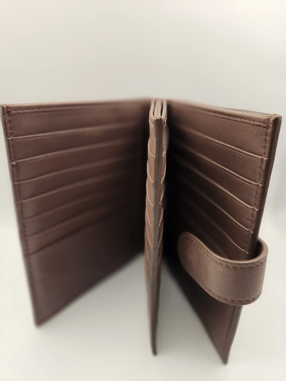 Bottega Veneta Intrecciato Taupe Leather Woven Card Wallet